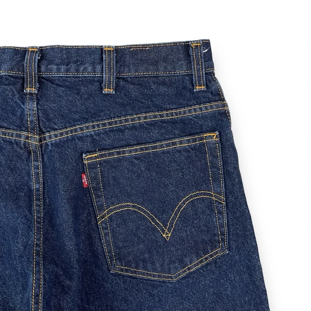 Levis Jeans Men 38x32 Dark Blue 517 Bootcut Denim Vintage Cotton